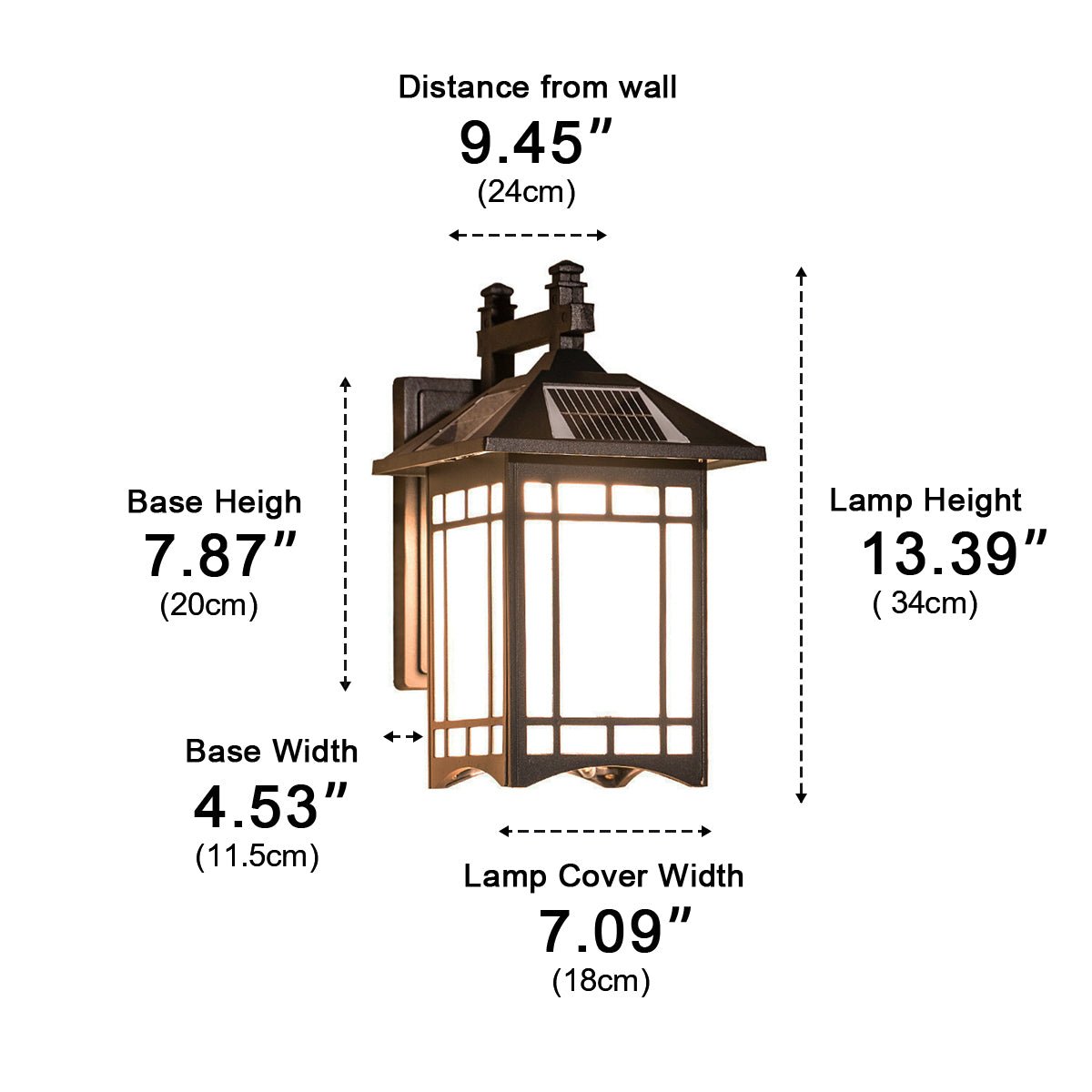Vintage Waterproof Coach LED Outdoor Wall Light Wall Sconce - Flyachilles