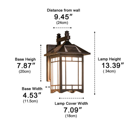 Vintage Waterproof Coach LED Outdoor Wall Light Wall Sconce - Flyachilles