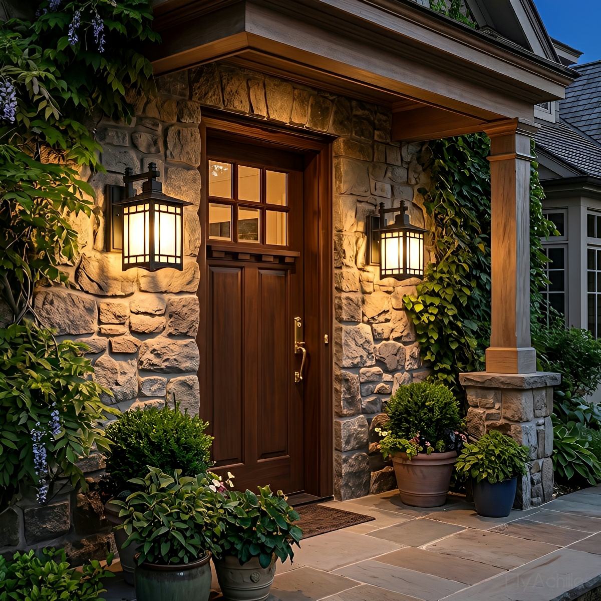 Vintage Waterproof Coach LED Outdoor Wall Light Wall Sconce - Flyachilles