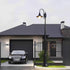 Vintage Waterproof Flared LED Outdoor Pathway Pole Lights - Flyachilles