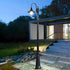 Vintage Waterproof Flared LED Outdoor Pathway Pole Lights - Flyachilles