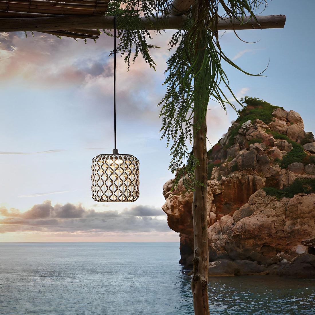 Vintage Waterproof Rattan LED Outdoor Ceiling Lights Lanterns - Flyachilles