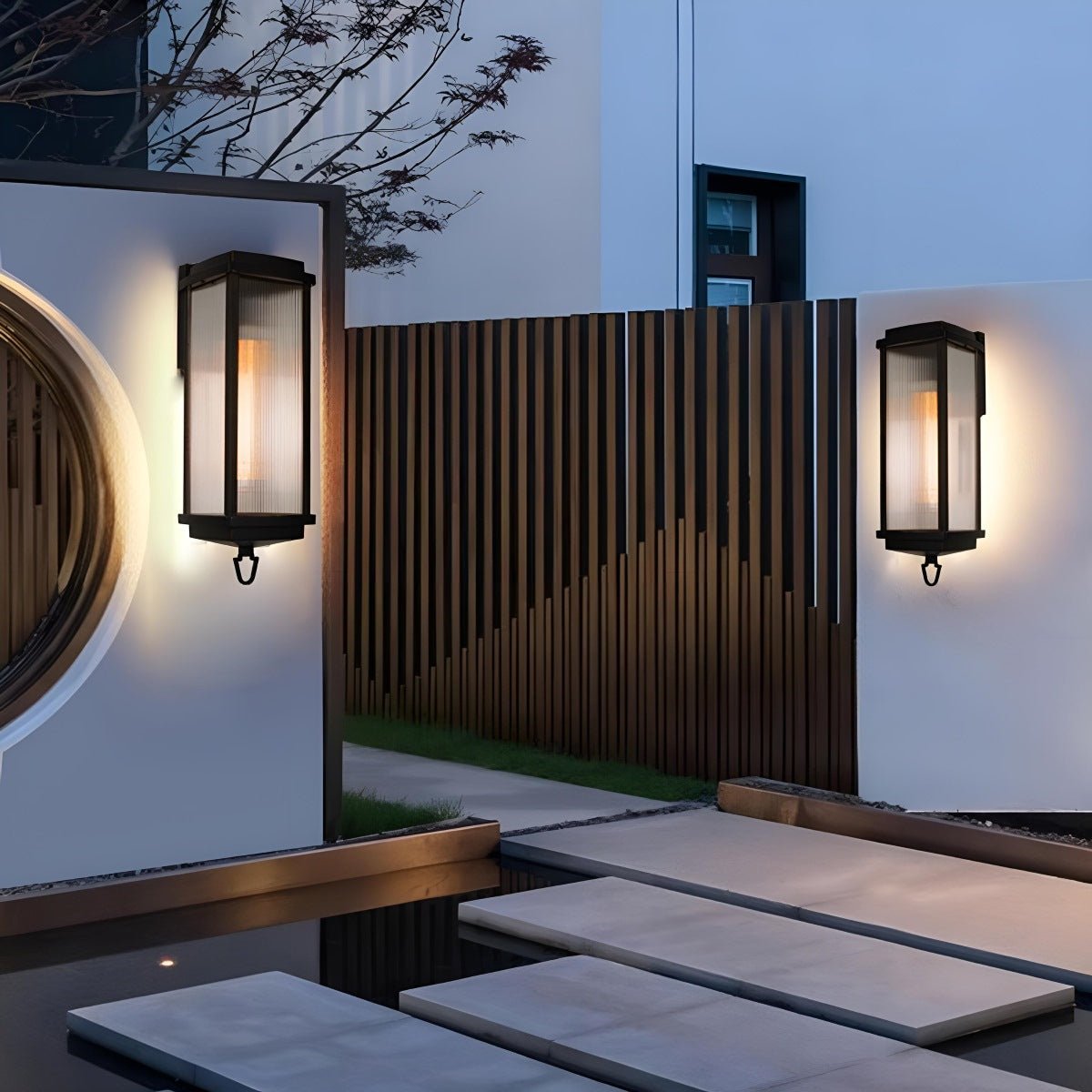 Vintage Waterproof Rectangular Outdoor LED Porch Wall Lights - Flyachilles