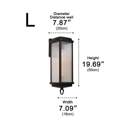 Vintage Waterproof Rectangular Outdoor LED Porch Wall Lights - Flyachilles