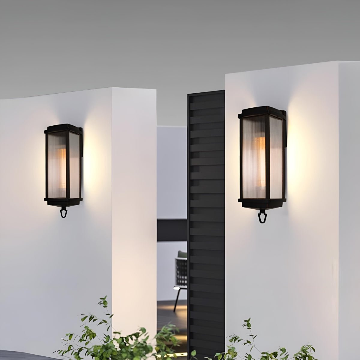 Vintage Waterproof Rectangular Outdoor LED Porch Wall Lights - Flyachilles