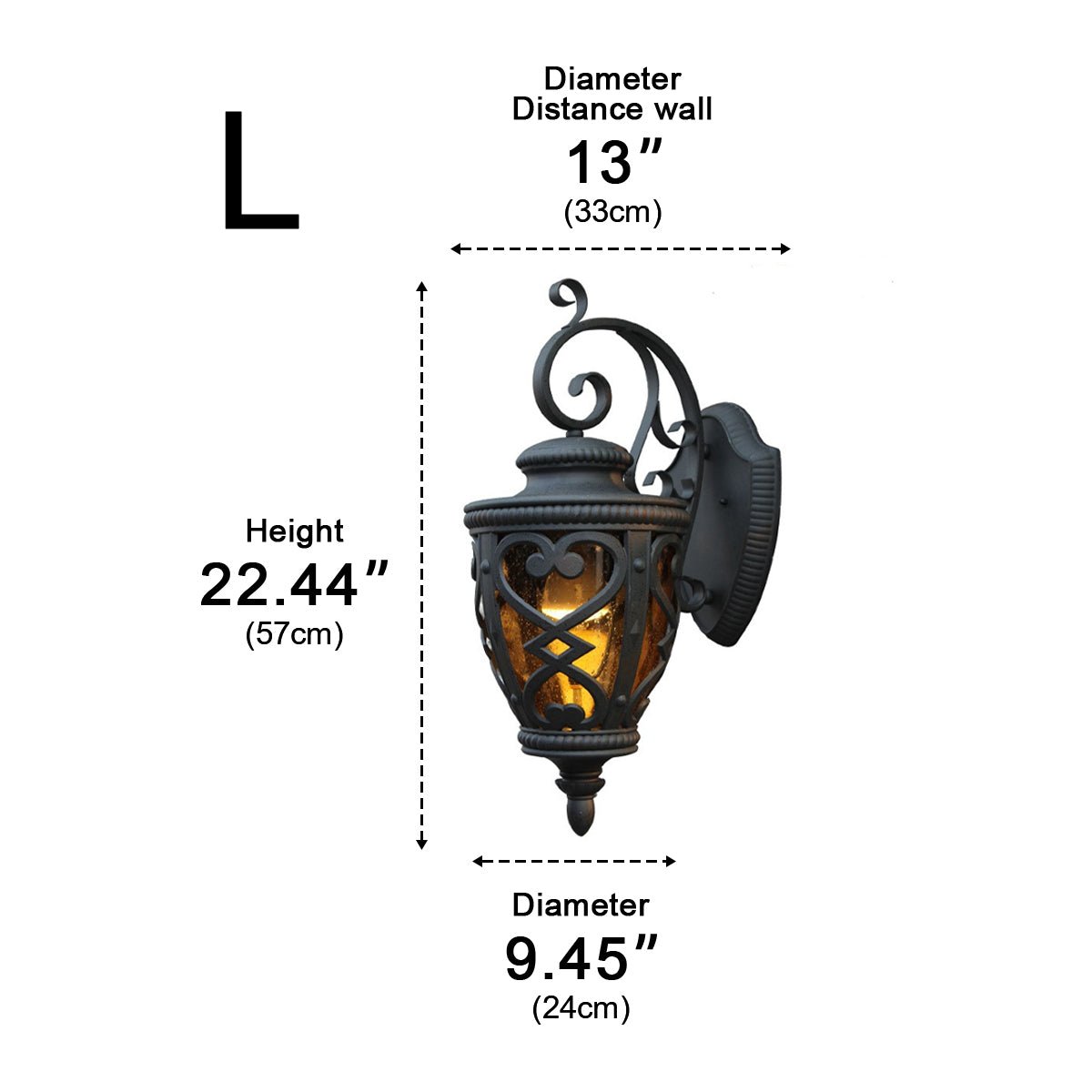Vintage Waterproof Rustic Outdoor LED Porch Wall Lights - Flyachilles