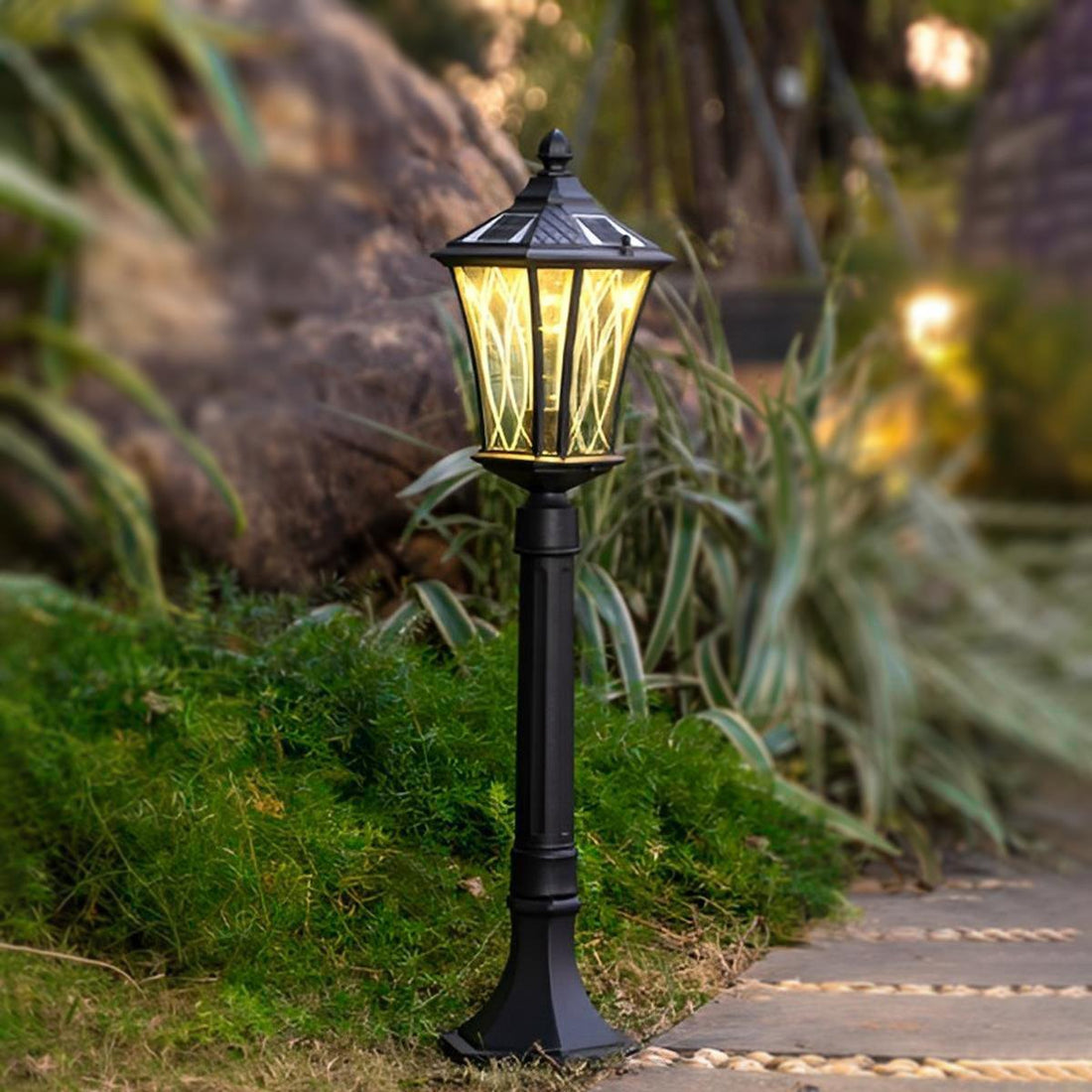 Vintage Waterproof Solar Tower Outdoor LED Landscape Lighting - Flyachilles
