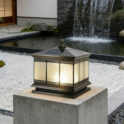 Vintage Waterproof Tower Shape Fence Outdoor Post Caps Lights - Flyachilles