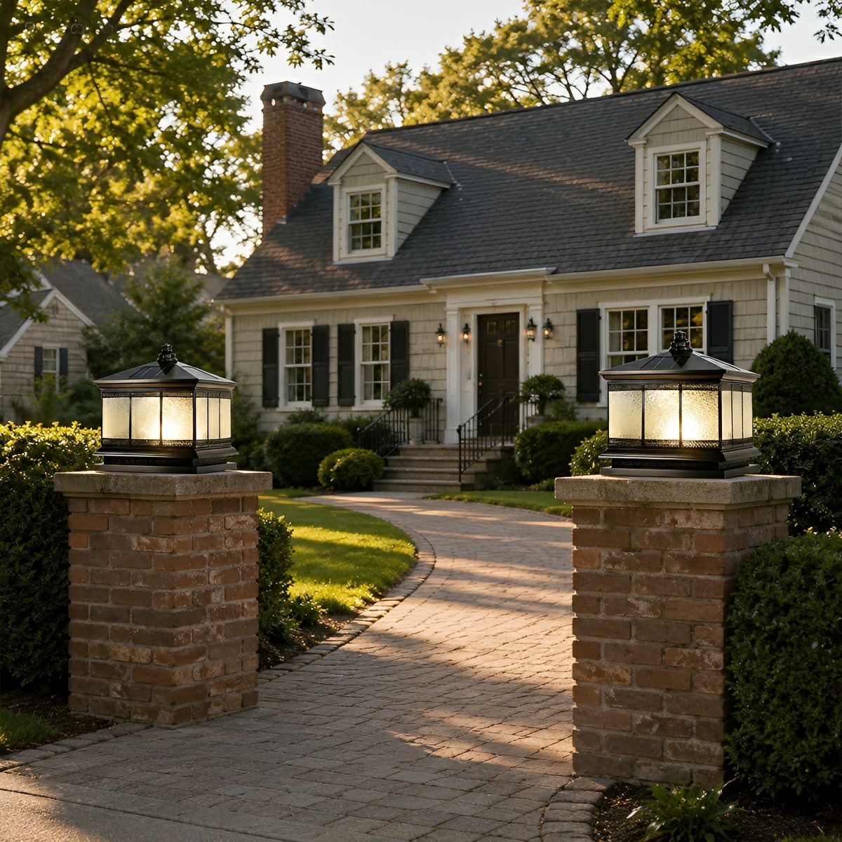 Vintage Waterproof Tower Shape Fence Outdoor Post Caps Lights - Flyachilles