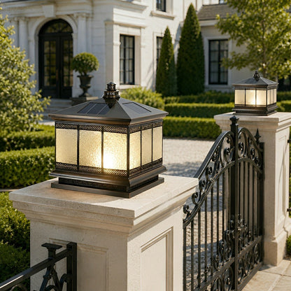 Vintage Waterproof Tower Shape Fence Outdoor Post Caps Lights - Flyachilles