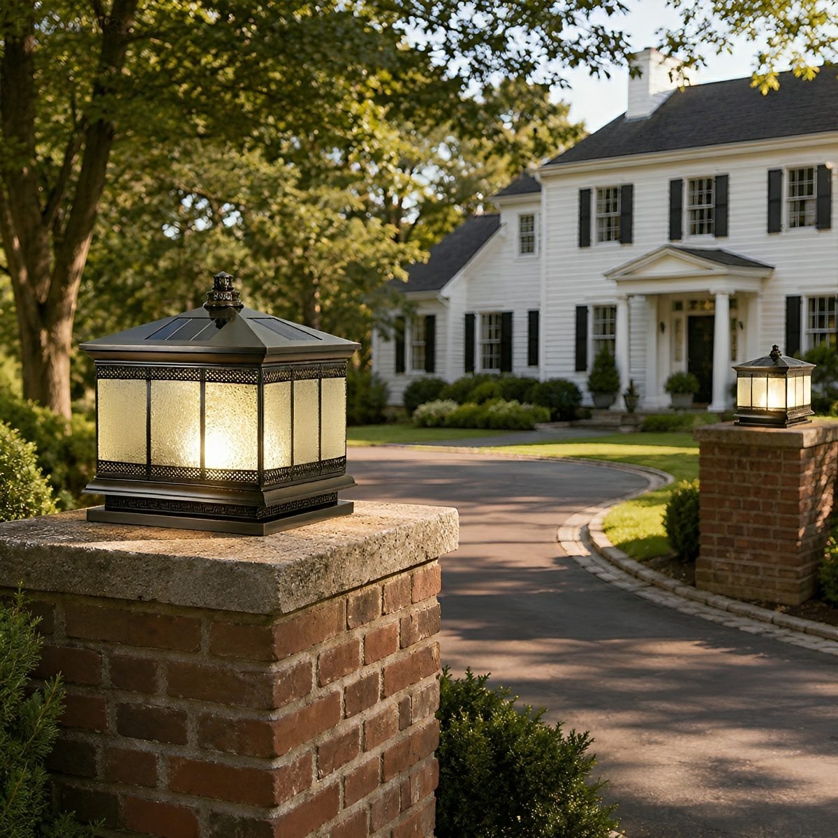 Vintage Waterproof Tower Shape Fence Outdoor Post Caps Lights - Flyachilles