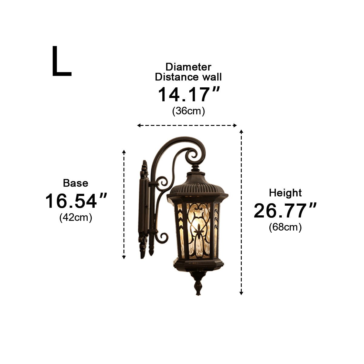 Vintage Waterproof Window Paper - cuts Outdoor LED Porch Light Exterior Wall Lights - Flyachilles
