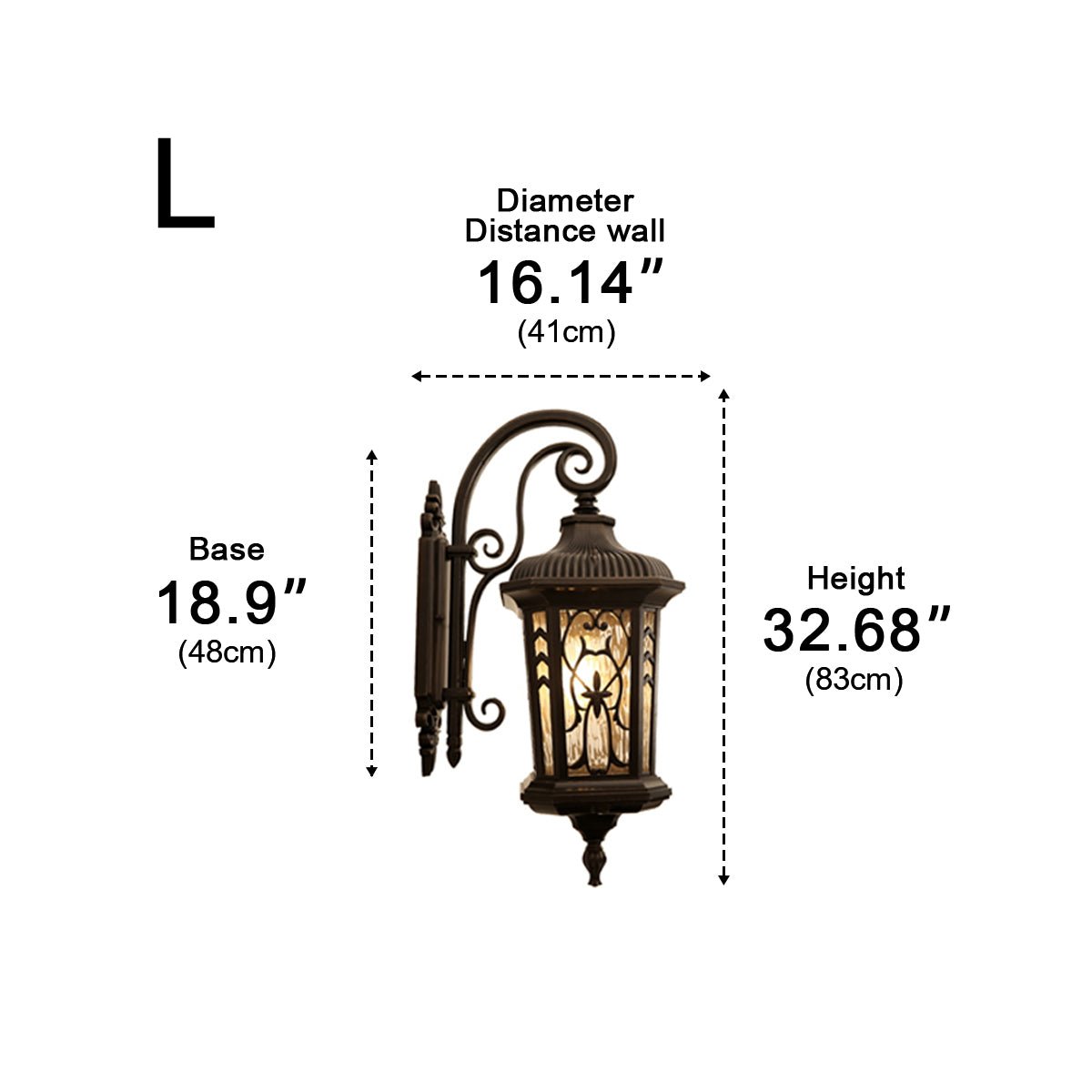 Vintage Waterproof Window Paper - cuts Outdoor LED Porch Light Exterior Wall Lights - Flyachilles