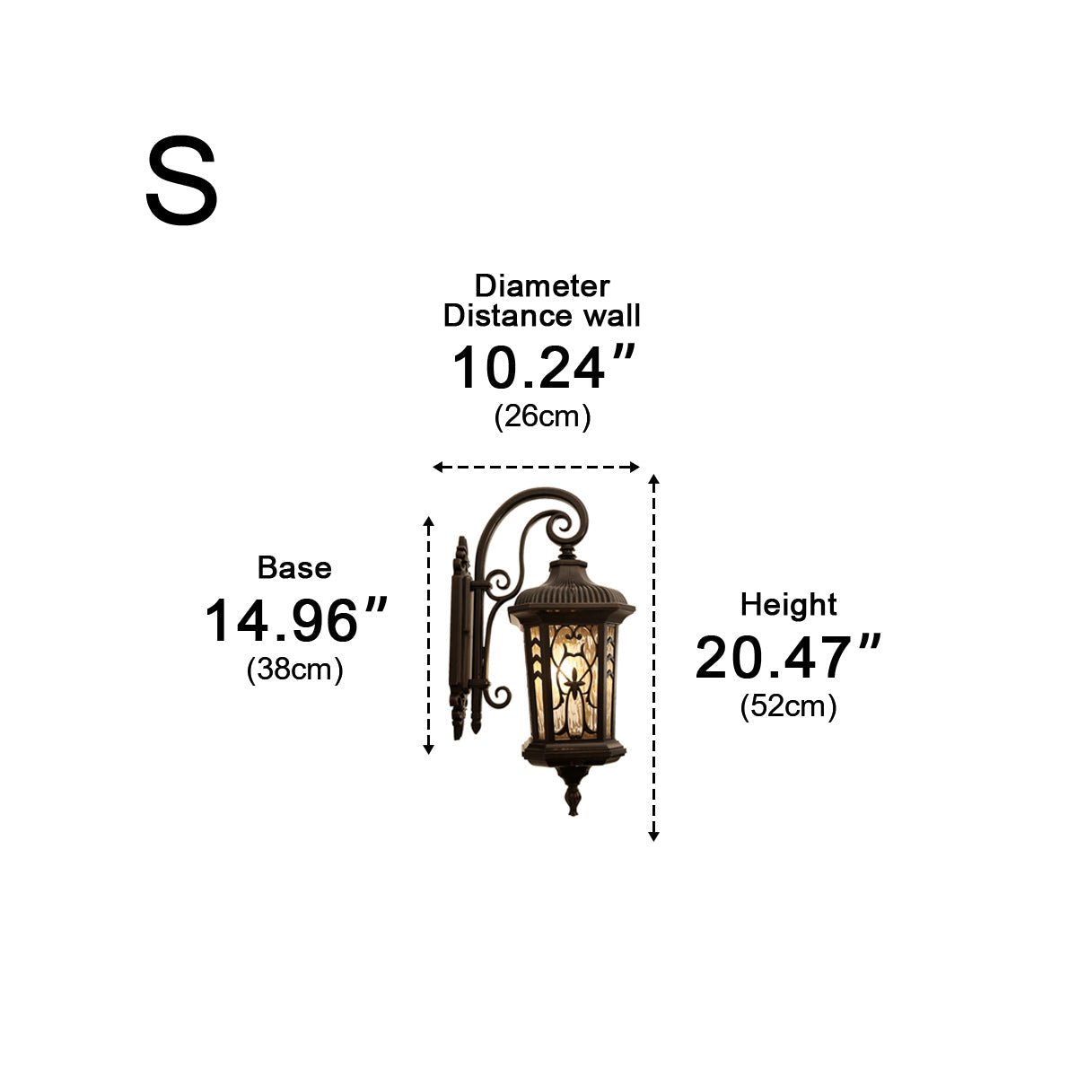 Vintage Waterproof Window Paper - cuts Outdoor LED Porch Light Exterior Wall Lights - Flyachilles