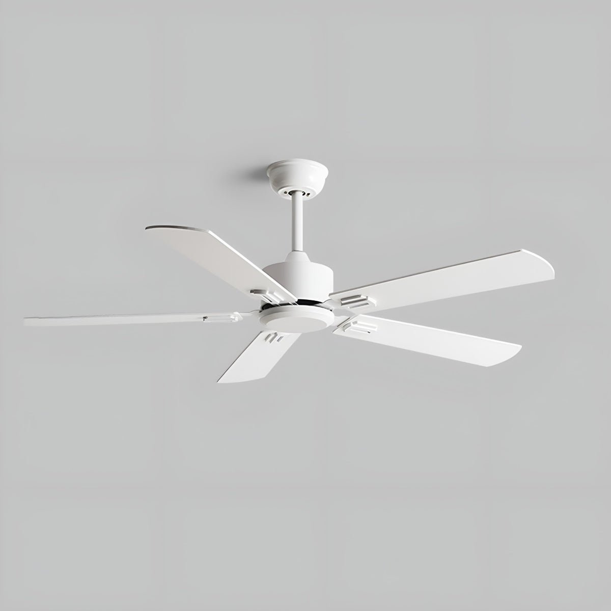 Vintage Wood Grain DC Motor 6 - speed Reverse Frequency Ceiling Fan 5 Blades - Flyachilles