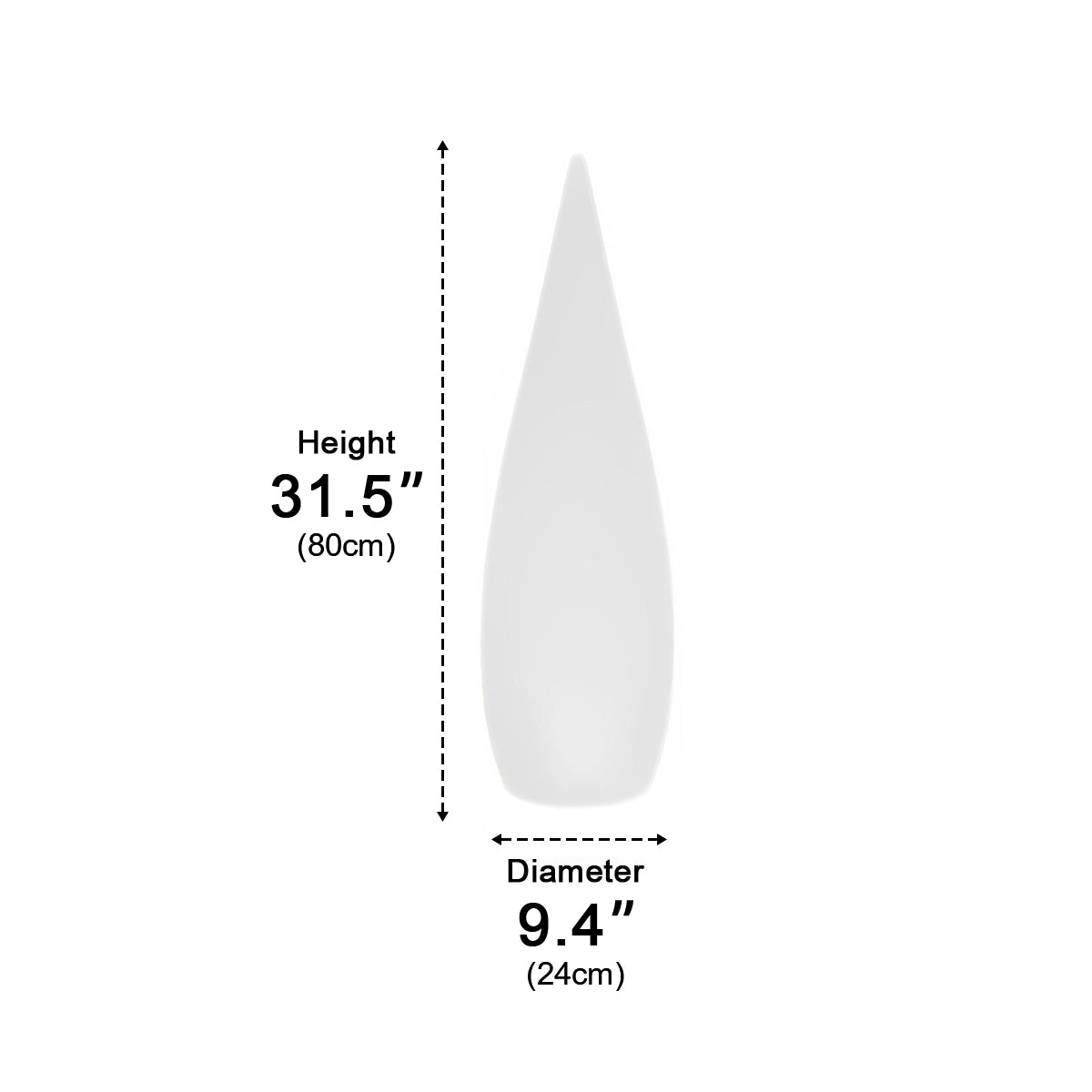 Water Drop LED Waterproof Rechargeable Solar Modern Standing Lawn Lights - Flyachilles