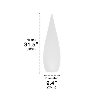 Water Drop LED Waterproof Rechargeable Solar Modern Standing Lawn Lights - Flyachilles