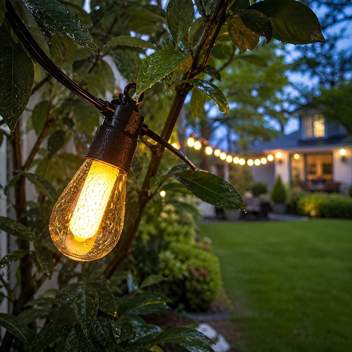 Waterproof 10 LED Outdoor String Lights 16.85ft - Flyachilles