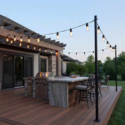 Waterproof 10 LED Outdoor String Lights 16.85ft - Flyachilles