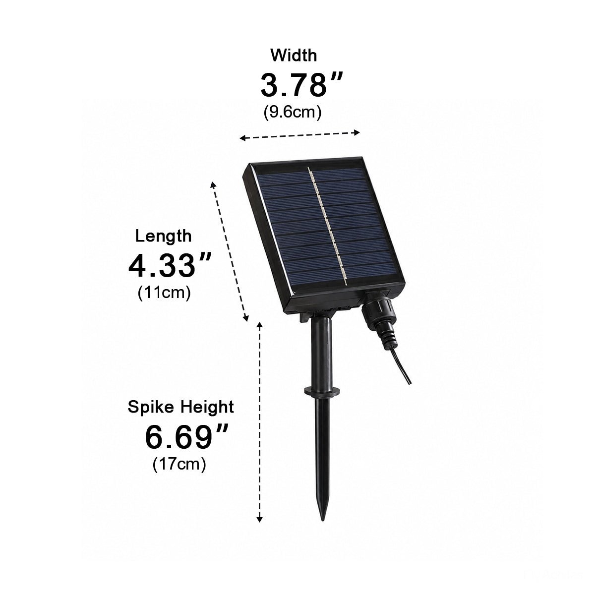 Waterproof 10 LED Outdoor String Lights 16.85ft - Flyachilles