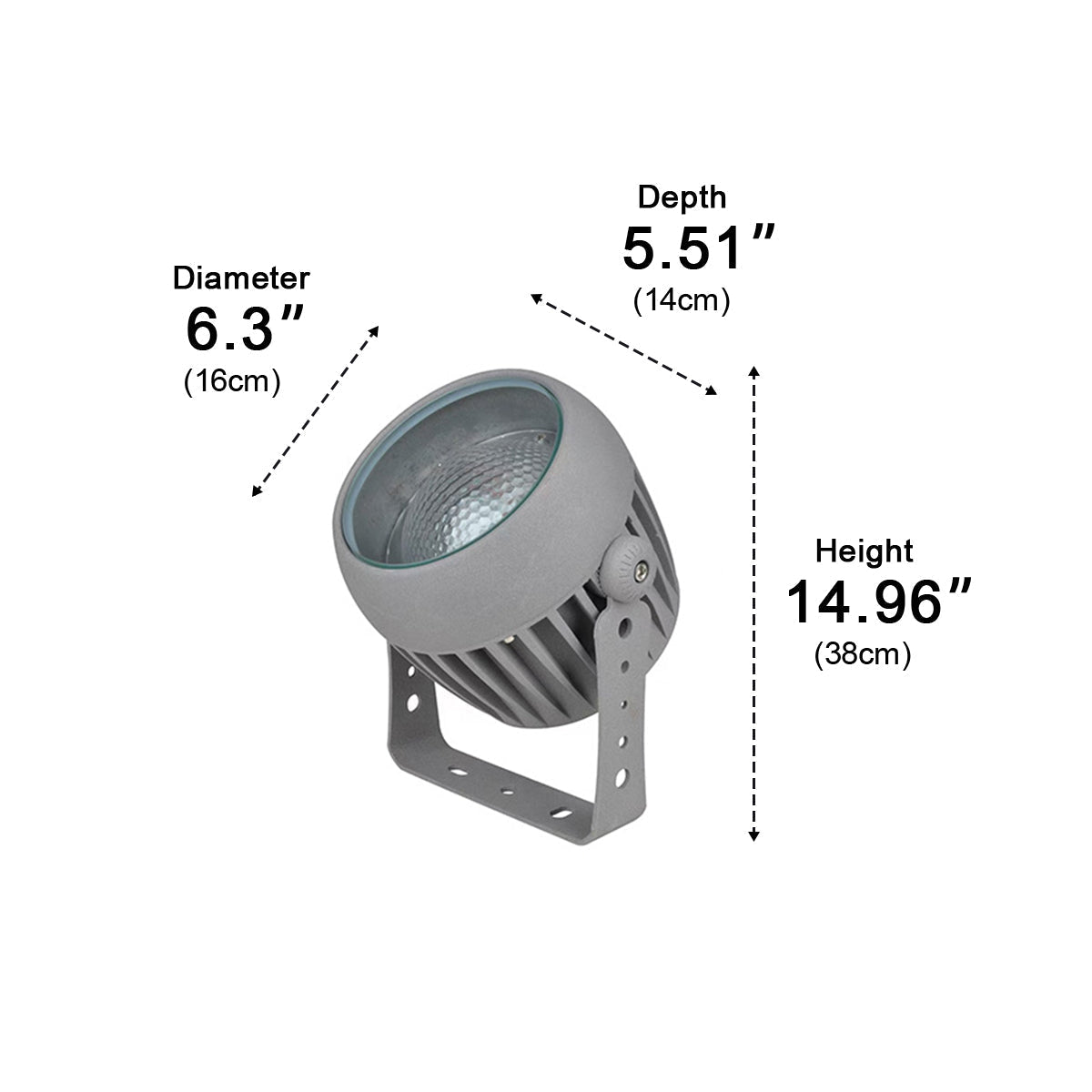 Waterproof 3D Dynamic Ocean Water Ripple LED Spotlight Ambient Lighting - Flyachilles