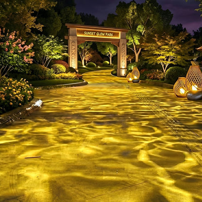 Waterproof 3D Dynamic Ocean Water Ripple LED Spotlight Ambient Lighting - Flyachilles