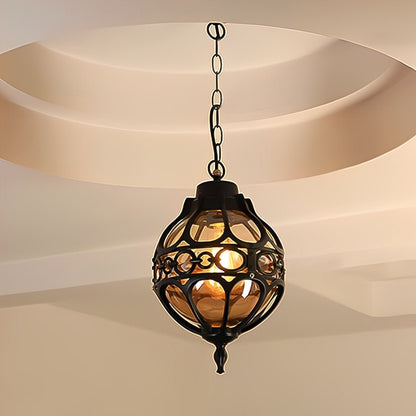 Waterproof Aluminum Glass Ball Outdoor Chandelier Light Hanging Light - Flyachilles