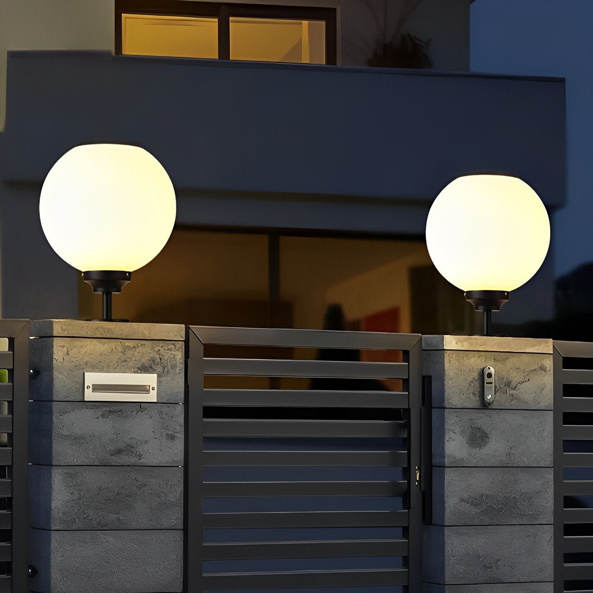 Waterproof Ball Three Step Dimming LED Solar Post Caps Lights - Flyachilles