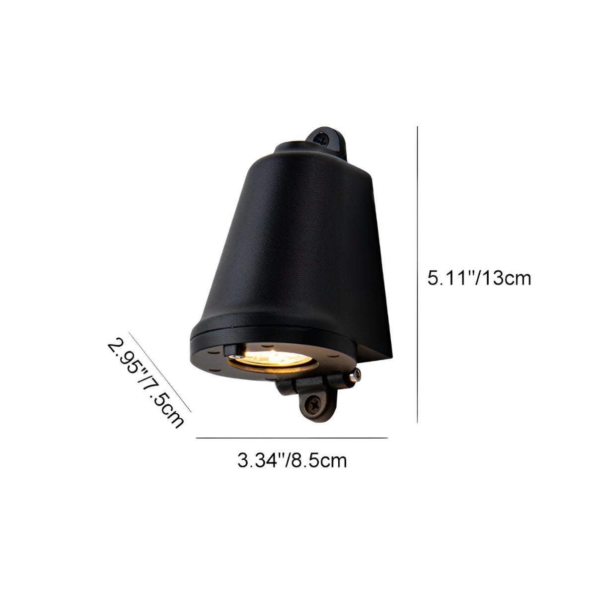 Waterproof Bell Shaped LED Outdoor Wall Sconces Wall Washer Light - Flyachilles