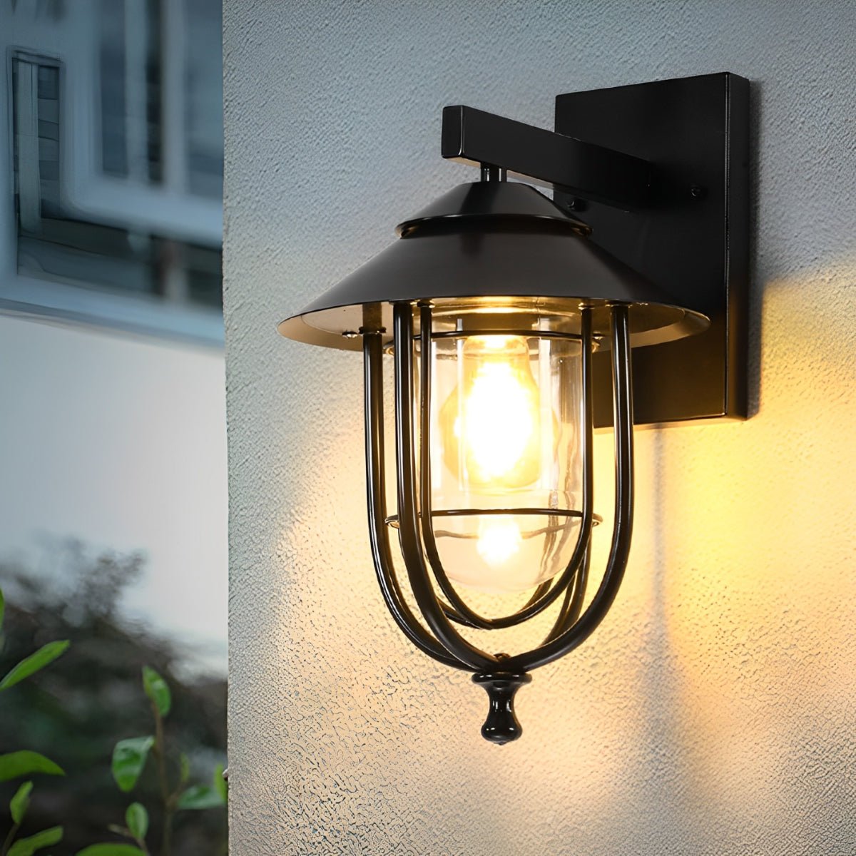 Waterproof Black LED Industrial Outdoor Wall Sconces - Flyachilles