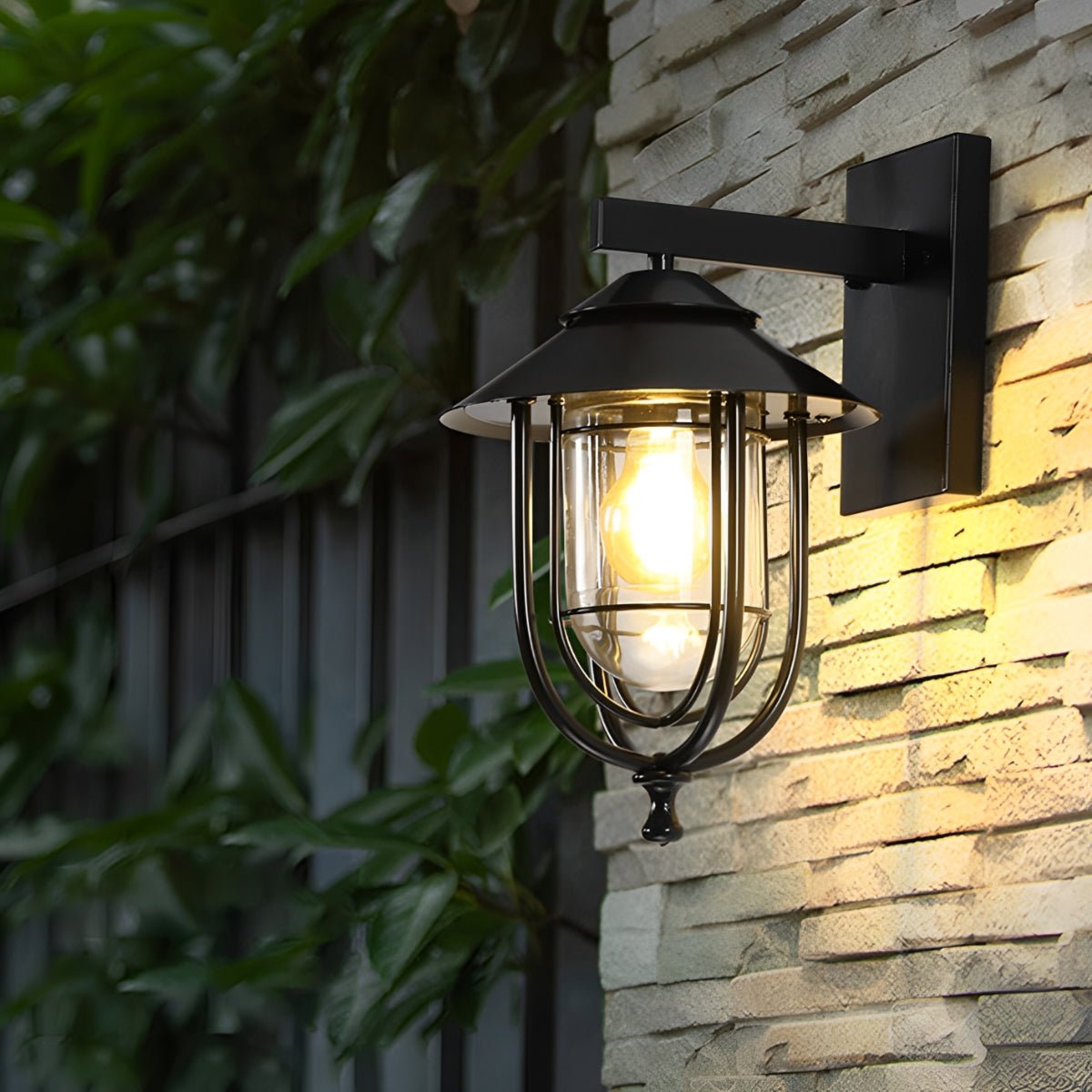 Waterproof Black LED Industrial Outdoor Wall Sconces - Flyachilles