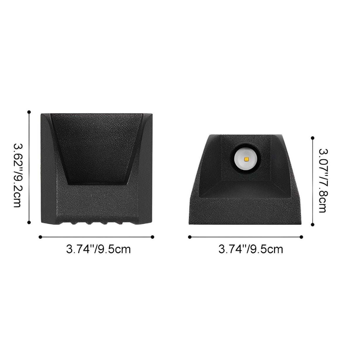 Waterproof Black Up and Down LED Outdoor Wall Sconces - Flyachilles