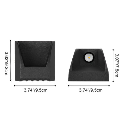 Waterproof Black Up and Down LED Outdoor Wall Sconces - Flyachilles