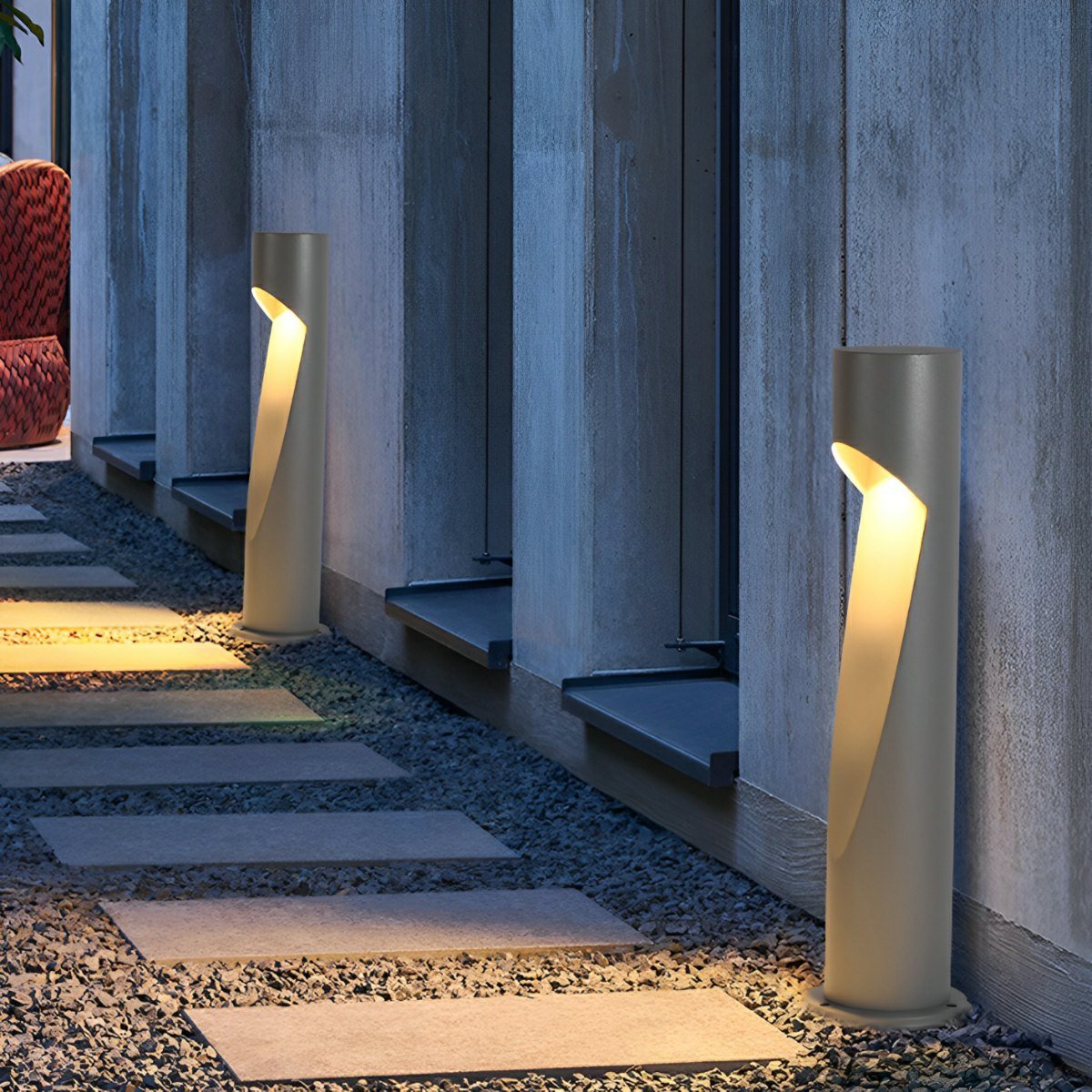 Modern Waterproof Bollard LED Outdoor Grass Pathway Lights Post Light ...