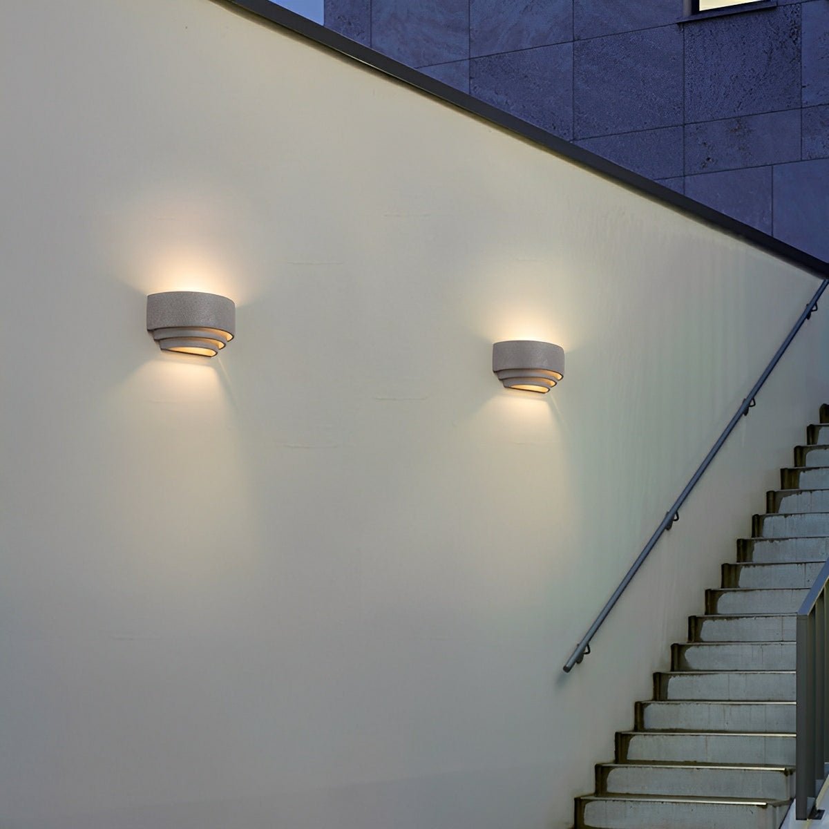 Waterproof Cement Tiered Up and Down LED Outdoor Wall Lights - Flyachilles