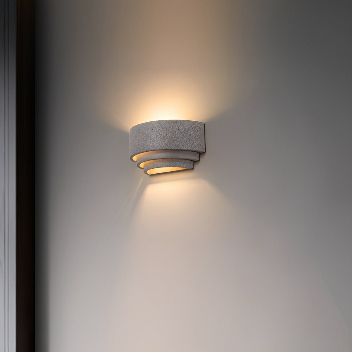 Waterproof Cement Tiered Up and Down LED Outdoor Wall Lights - Flyachilles