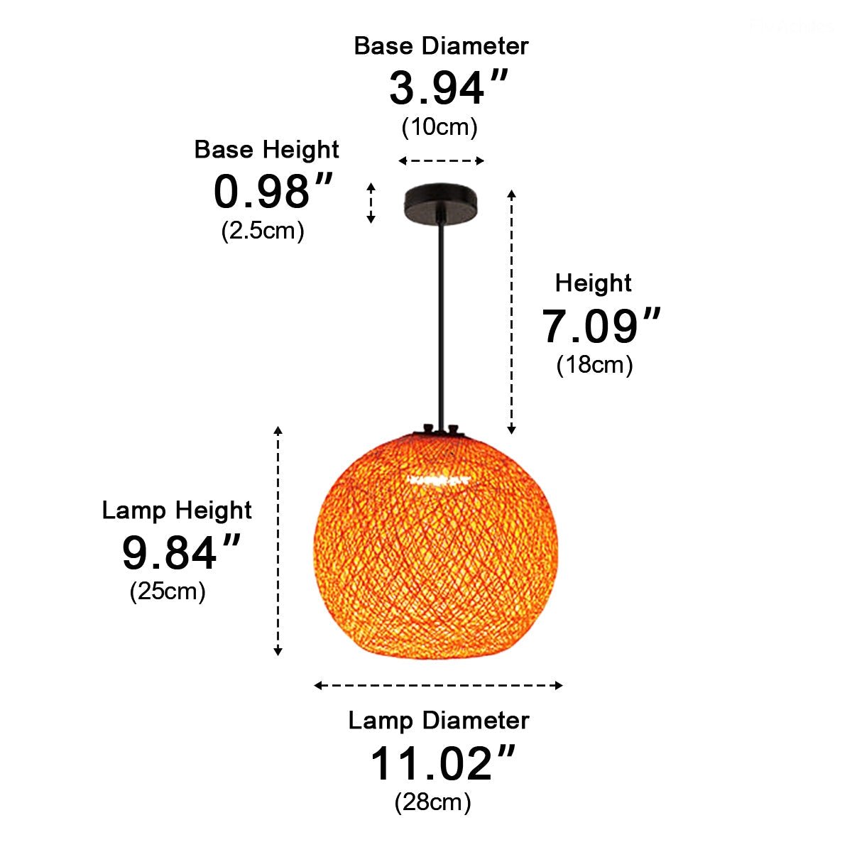 Waterproof Coastal Globe Woven Rope LED Outdoor Pendant Light - Flyachilles