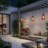 Waterproof Coastal Gourd Handwoven Rattan Outdoor Pendant Lights - Flyachilles