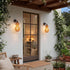 Waterproof Coastal Gourd Handwoven Rattan Outdoor Wall Lights - Flyachilles