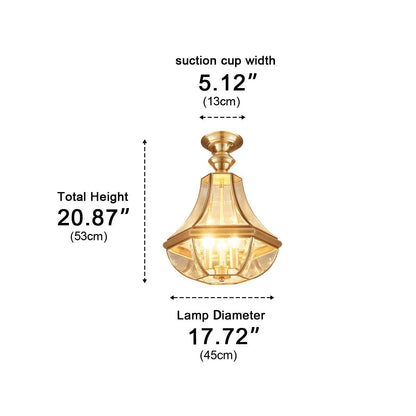 Waterproof Copper Luxury Diamond LED Outdoor Ceiling Lights - Flyachilles