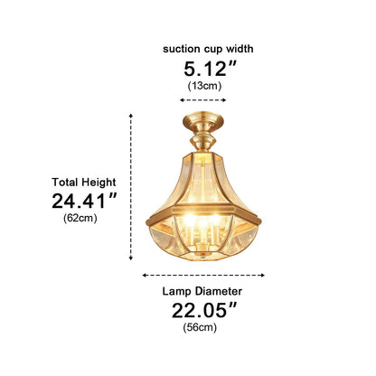 Waterproof Copper Luxury Diamond LED Outdoor Ceiling Lights - Flyachilles