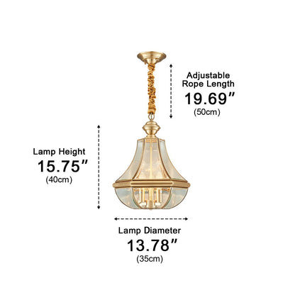 Waterproof Copper Luxury Diamond LED Outdoor Pandent Lights - Flyachilles