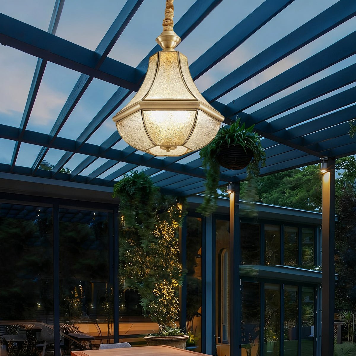 Waterproof Copper Luxury Diamond LED Outdoor Pandent Lights - Flyachilles