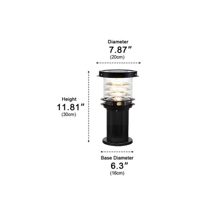 Waterproof Cylinder Tiered LED Outdoor Landscape Lighting - Flyachilles