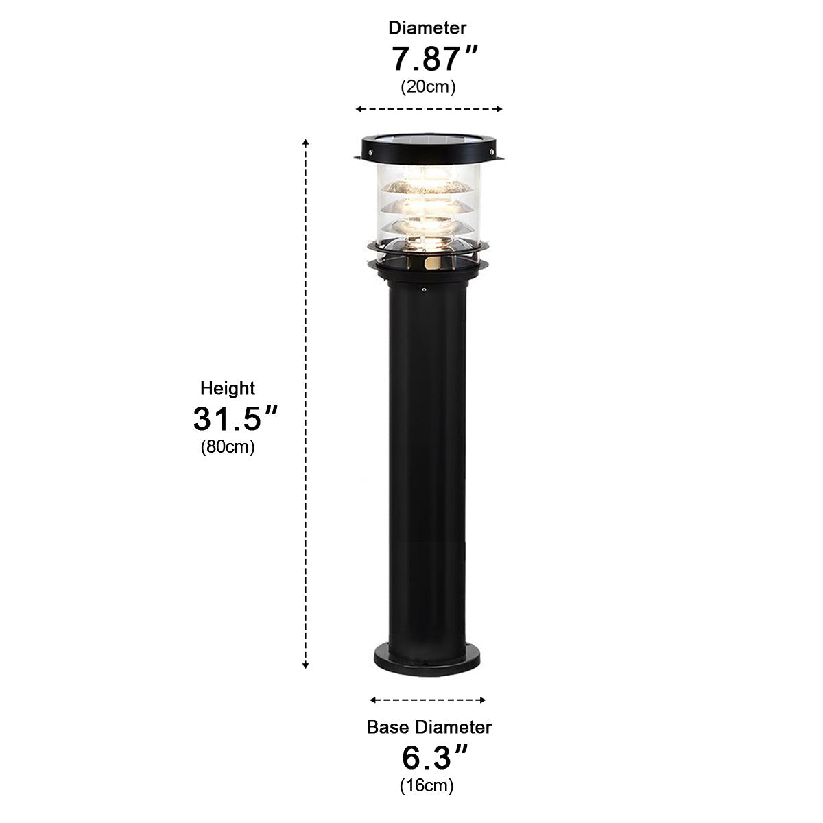 Waterproof Cylinder Tiered LED Outdoor Landscape Lighting - Flyachilles