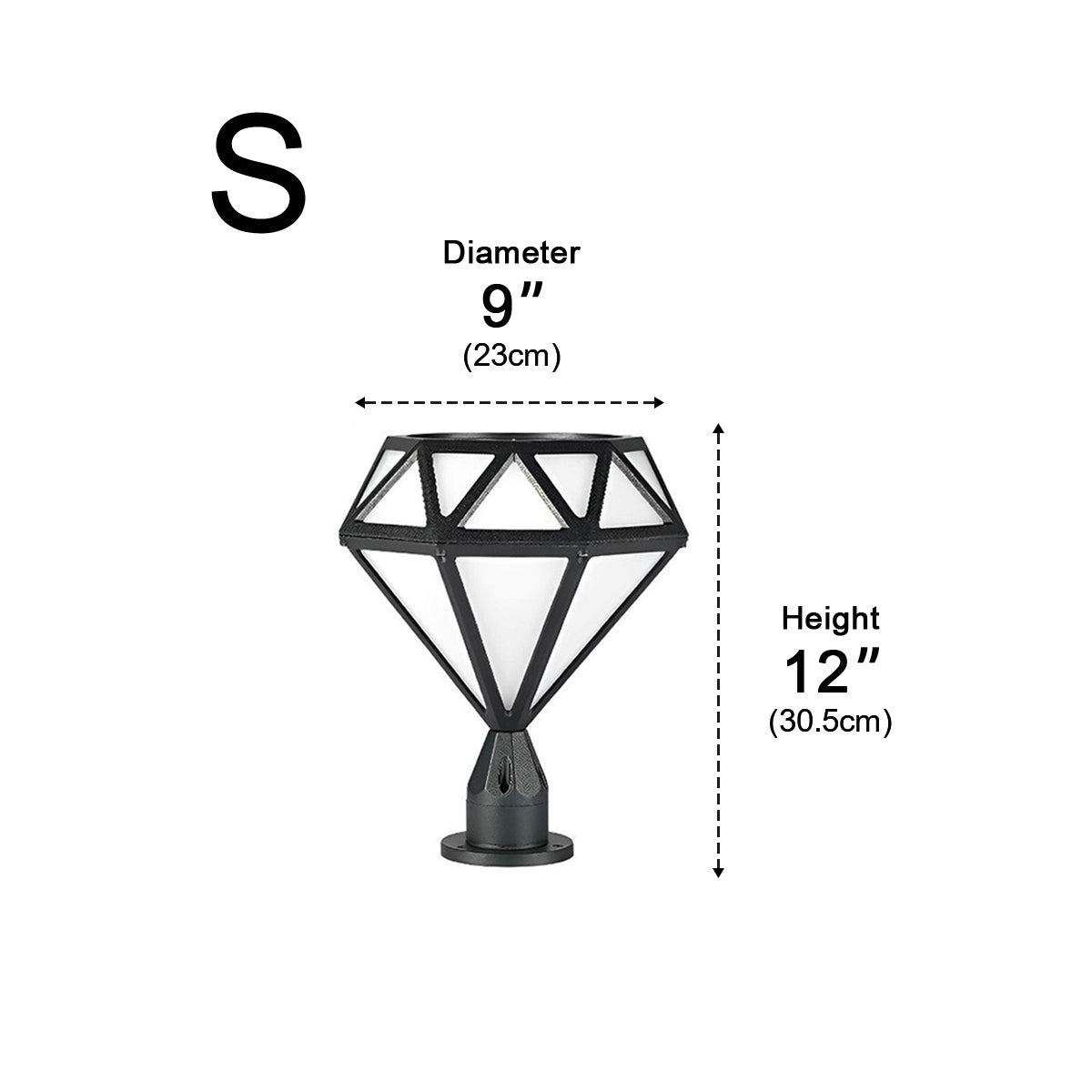 Waterproof Diamond Shape Post Cap Lights Fence Lighting - Flyachilles