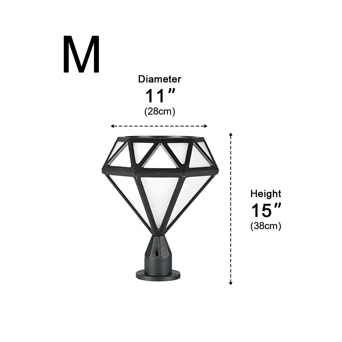 Waterproof Diamond Shape Post Cap Lights Fence Lighting - Flyachilles
