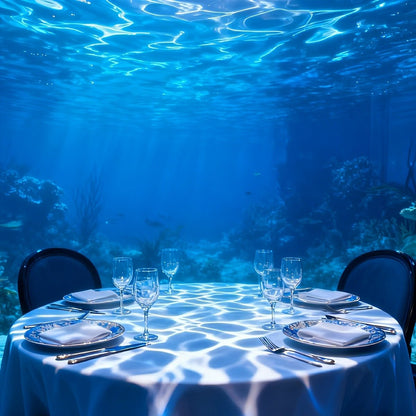 Waterproof Dynamic Water Waves LED Spot Light Ambient Lighting - Flyachilles