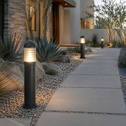 Waterproof Fence Patio Courtyard Park Yard Aluminum Pillar Post Column Lamp - Flyachilles