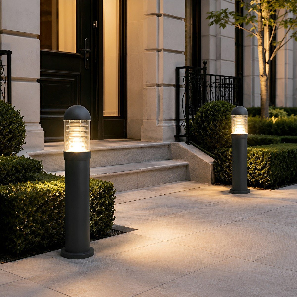 Waterproof Fence Patio Courtyard Park Yard Aluminum Pillar Post Column Lamp - Flyachilles